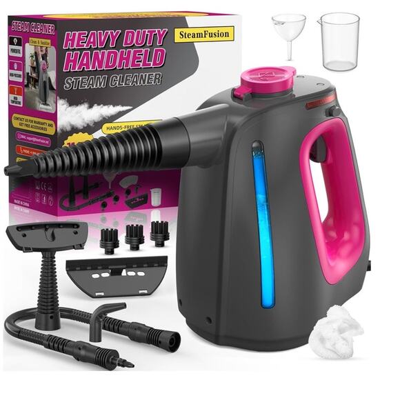 Heavy Duty Steam cleaner Lockable Steam Button&11pcs Accessories  (Purple)